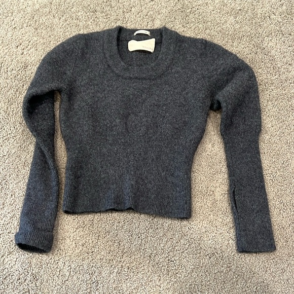 William Rast Gray Wool Sweater - Picture 1 of 4